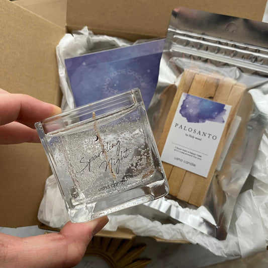 Sparkling night set/キャンドル&パロサントギフトセット