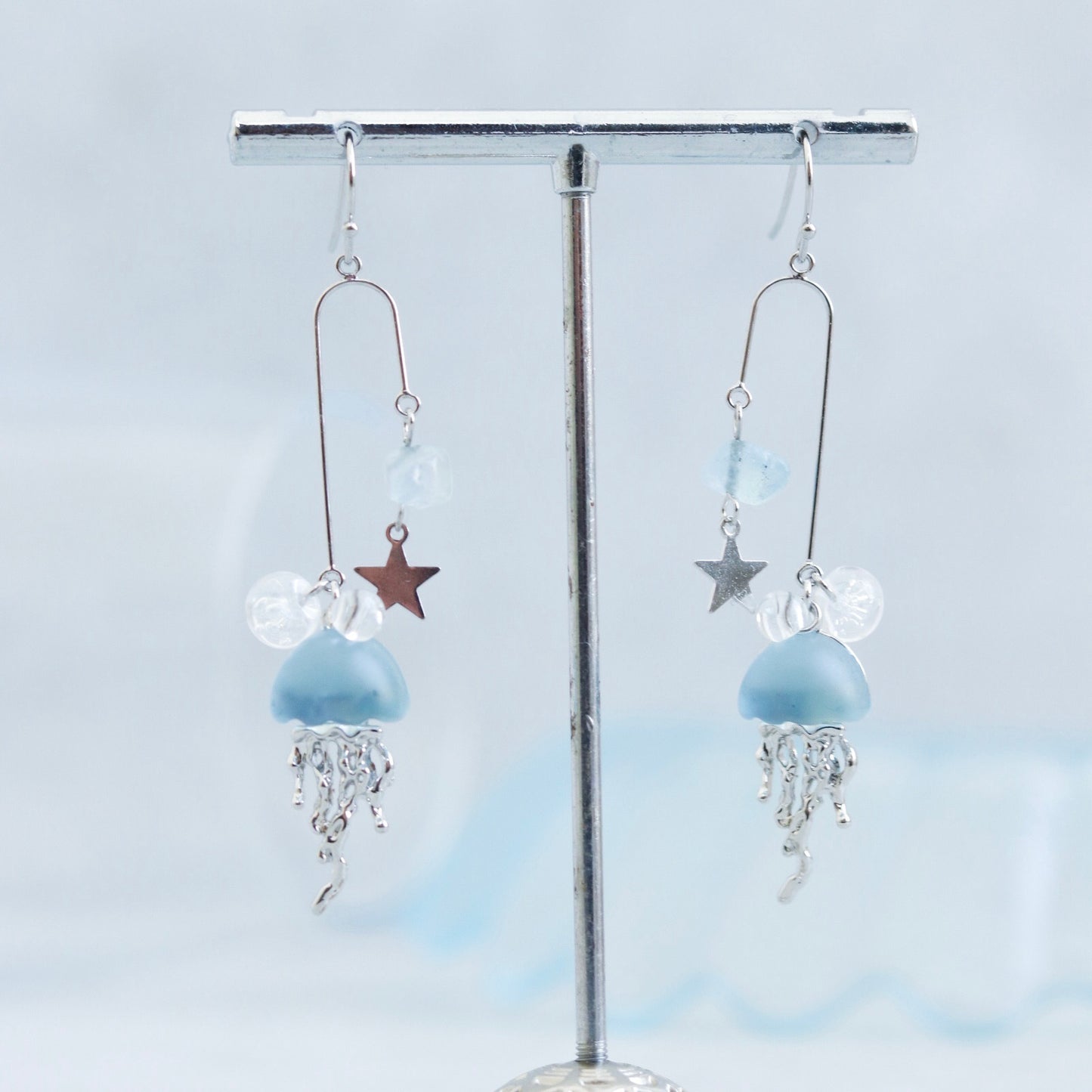 星波くらげピアス/イヤリング