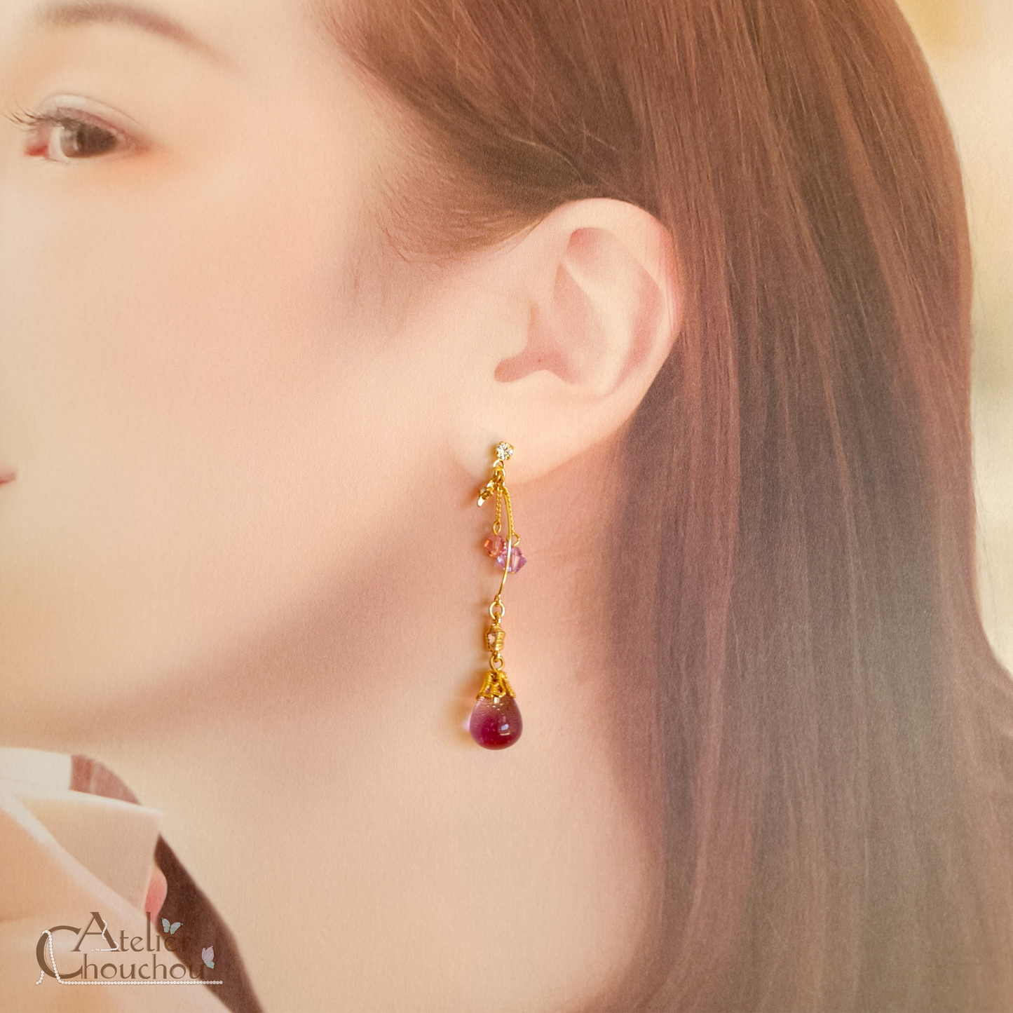 jewel dropイヤリング&ピアス《空の色》