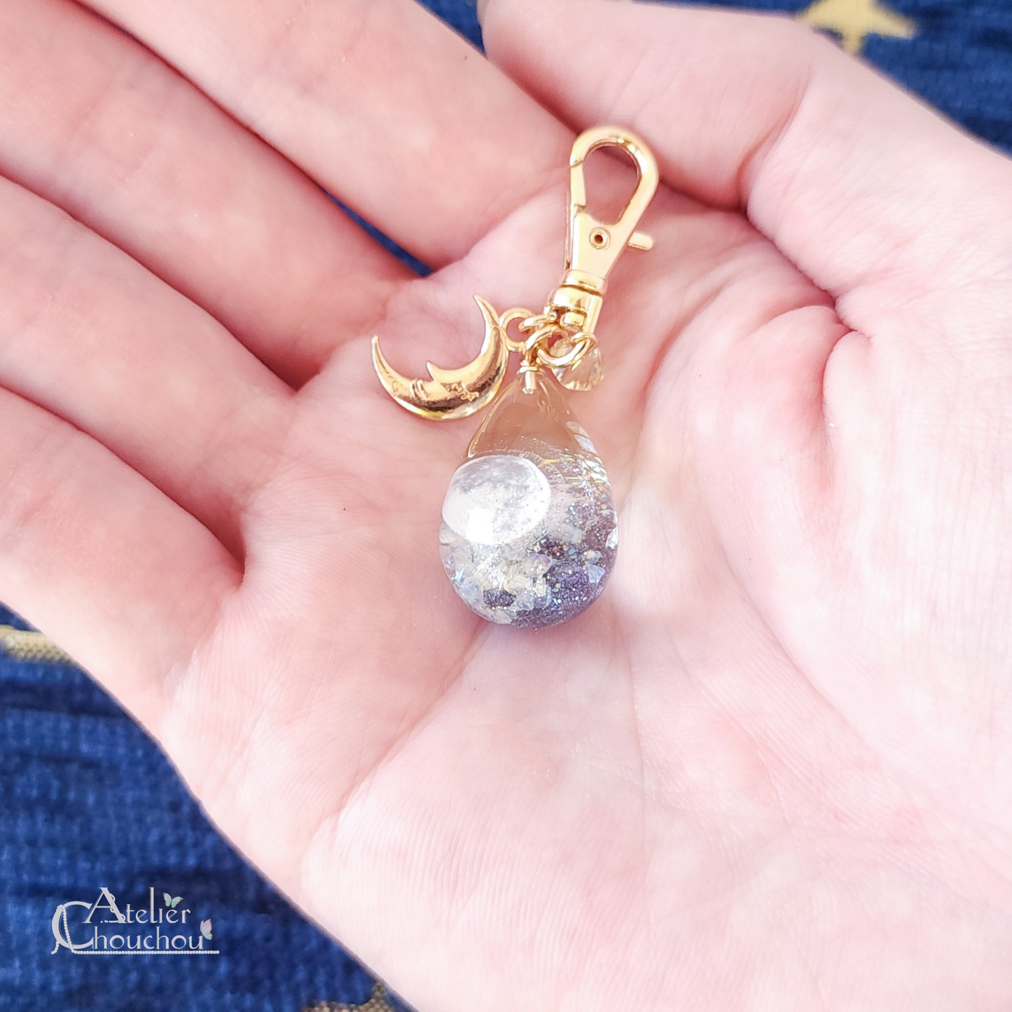 【宙フェス限定】gradation drop《月夜》キーホルダー