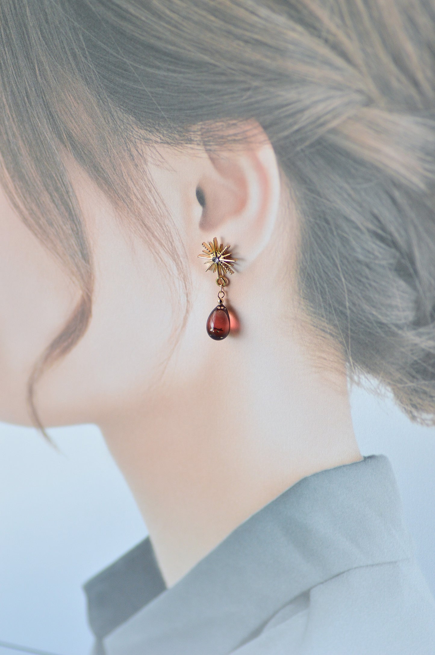 星と夜の雫イヤリングorピアス