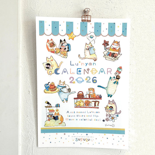 Lu*nyan 2026年A4壁掛けカレンダー