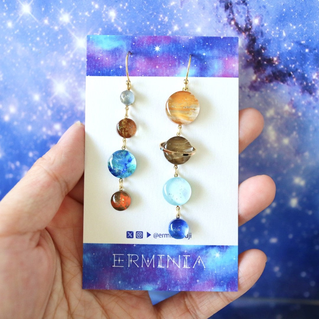 太陽系の耳飾り(ミニ)