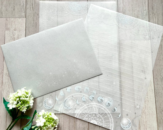 レターセット*白銀の星月夜