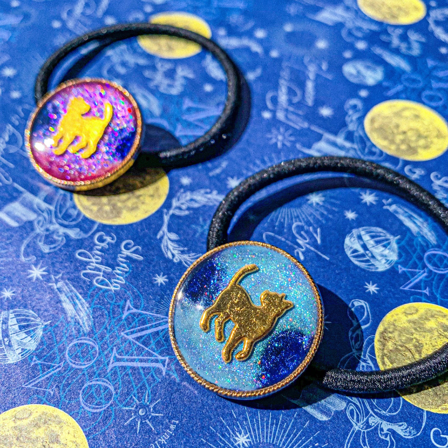 〜 織姫猫・彦星猫の恋する天の川 〜 ヘアゴム