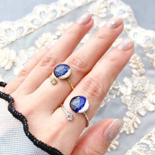 「 三日月の涙 」リング