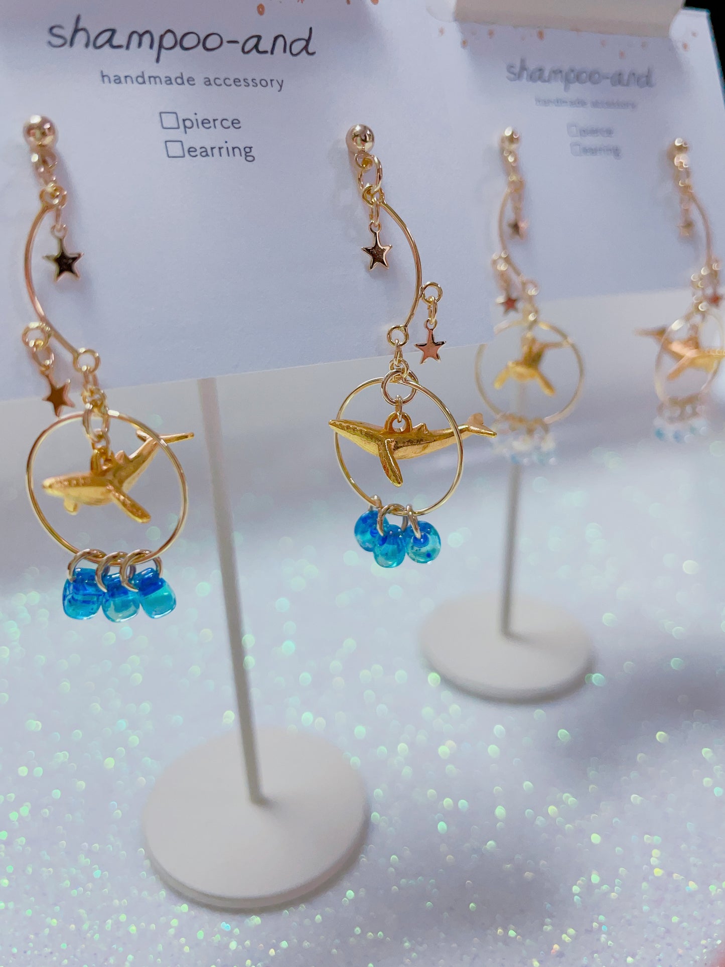 〜宙クジラ〜 耳飾り