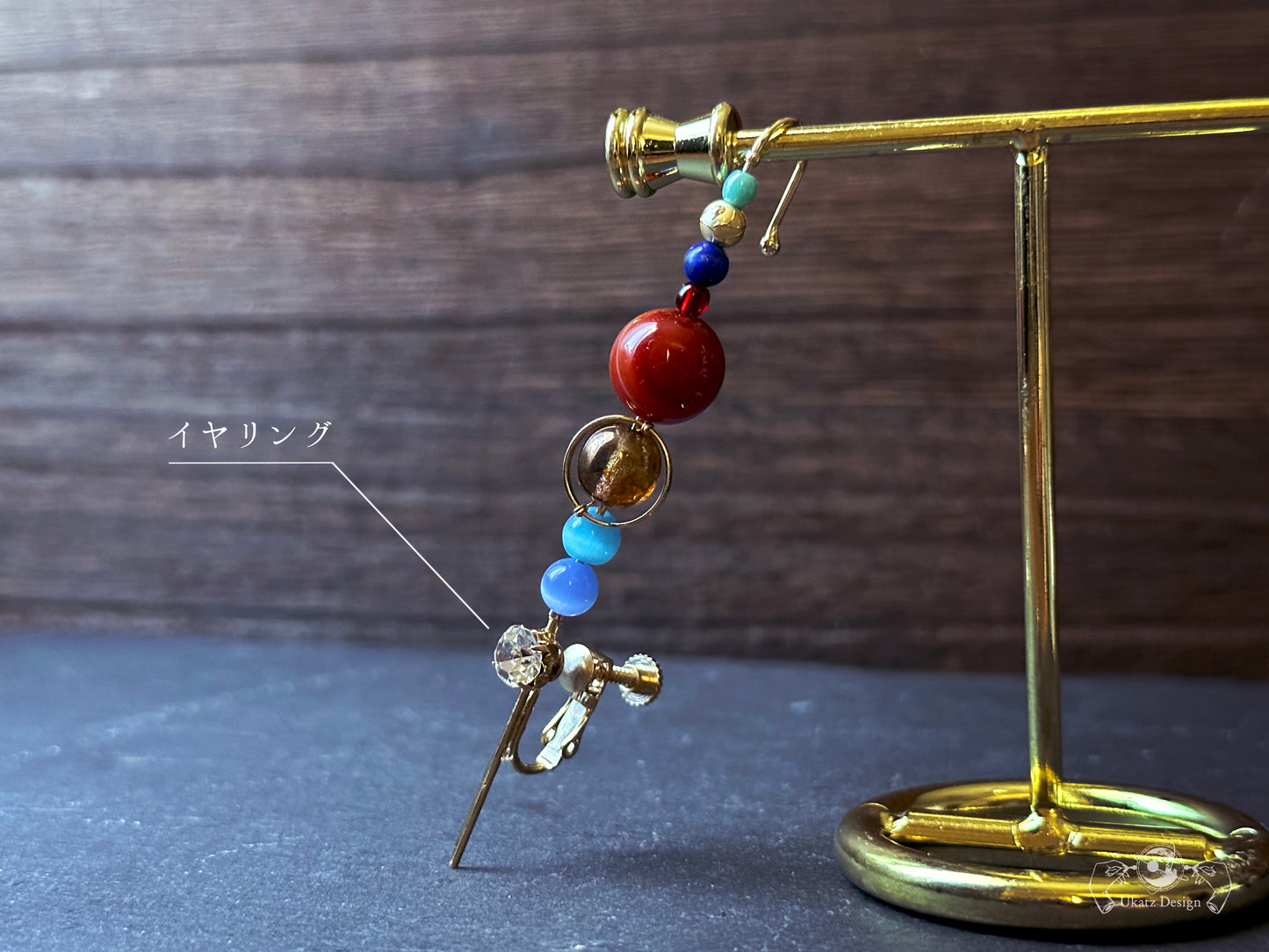太陽系の八惑星 デザインフック ピアス/イヤリング