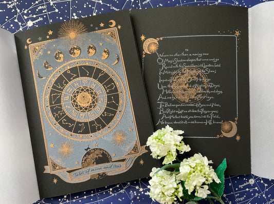 リソグラフ印刷ノート*月と星の物語