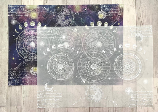 デザインペーパー*月と星の物語