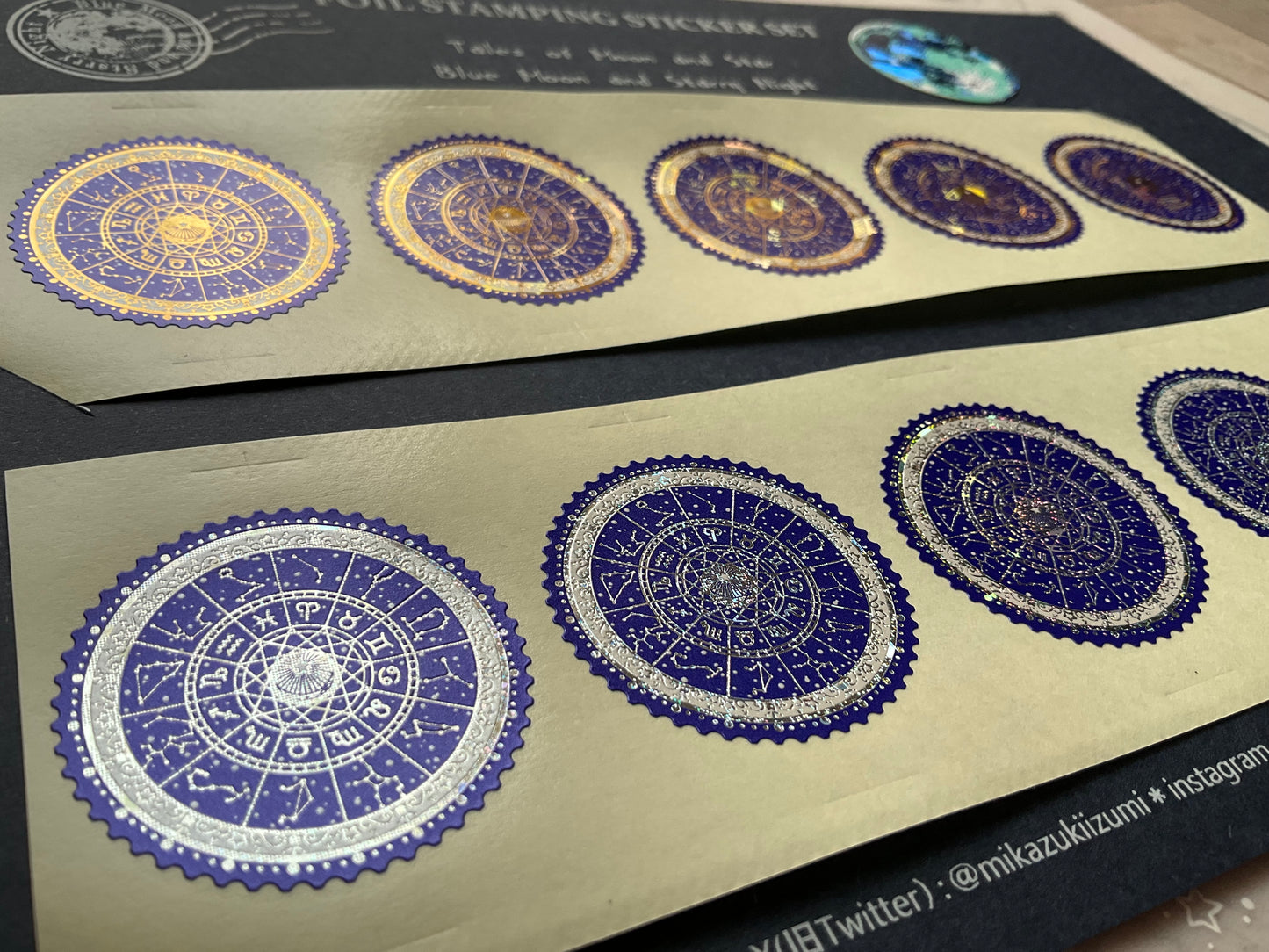 箔押しシール3種セット