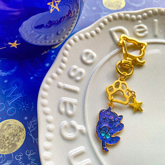 にゃんたま🌕 宇宙猫キーホルダー