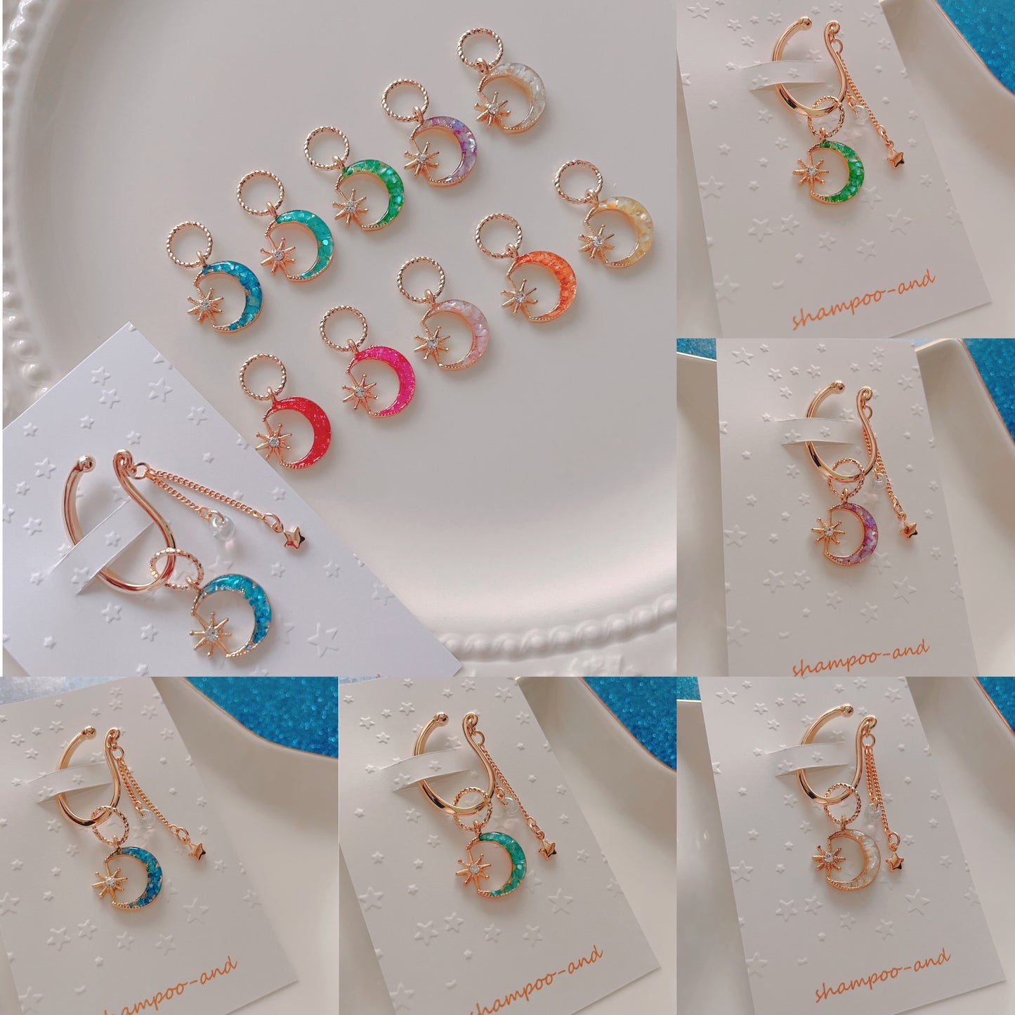 星月夜のイヤーフック/片耳用