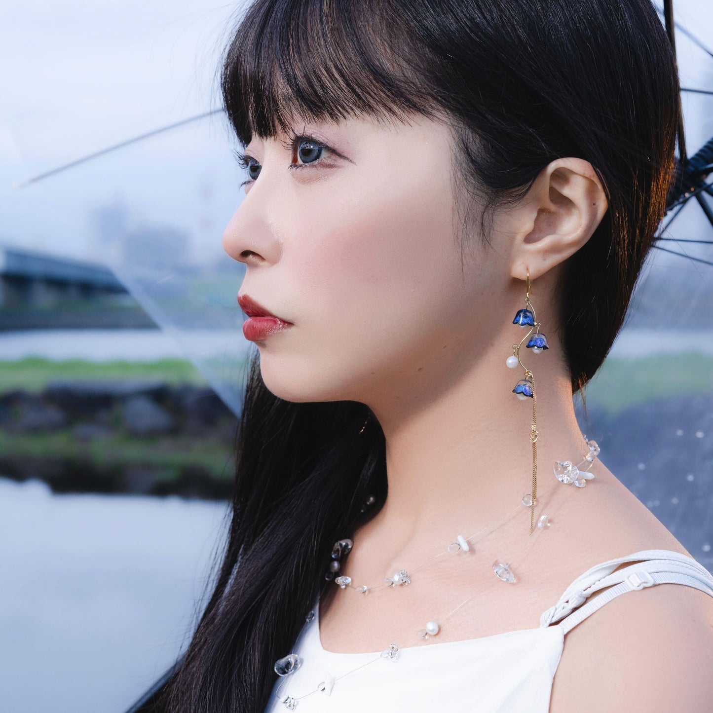 真夜中のすずらんピアス/イヤリング