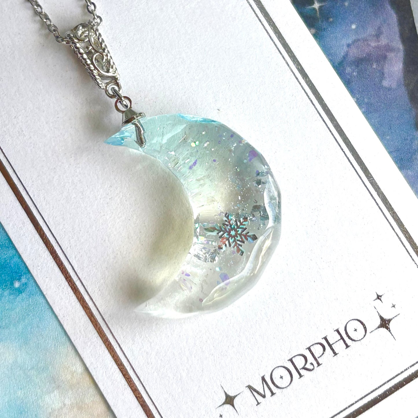 惑わし月のネックレス 雪花