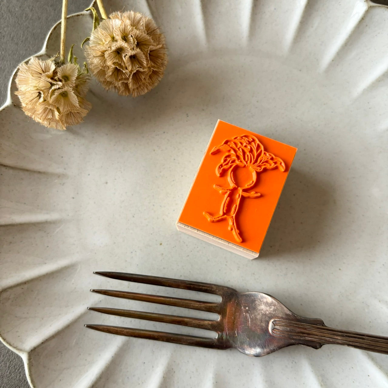 いそいそマンドラゴラ ウッドマウントスタンプ