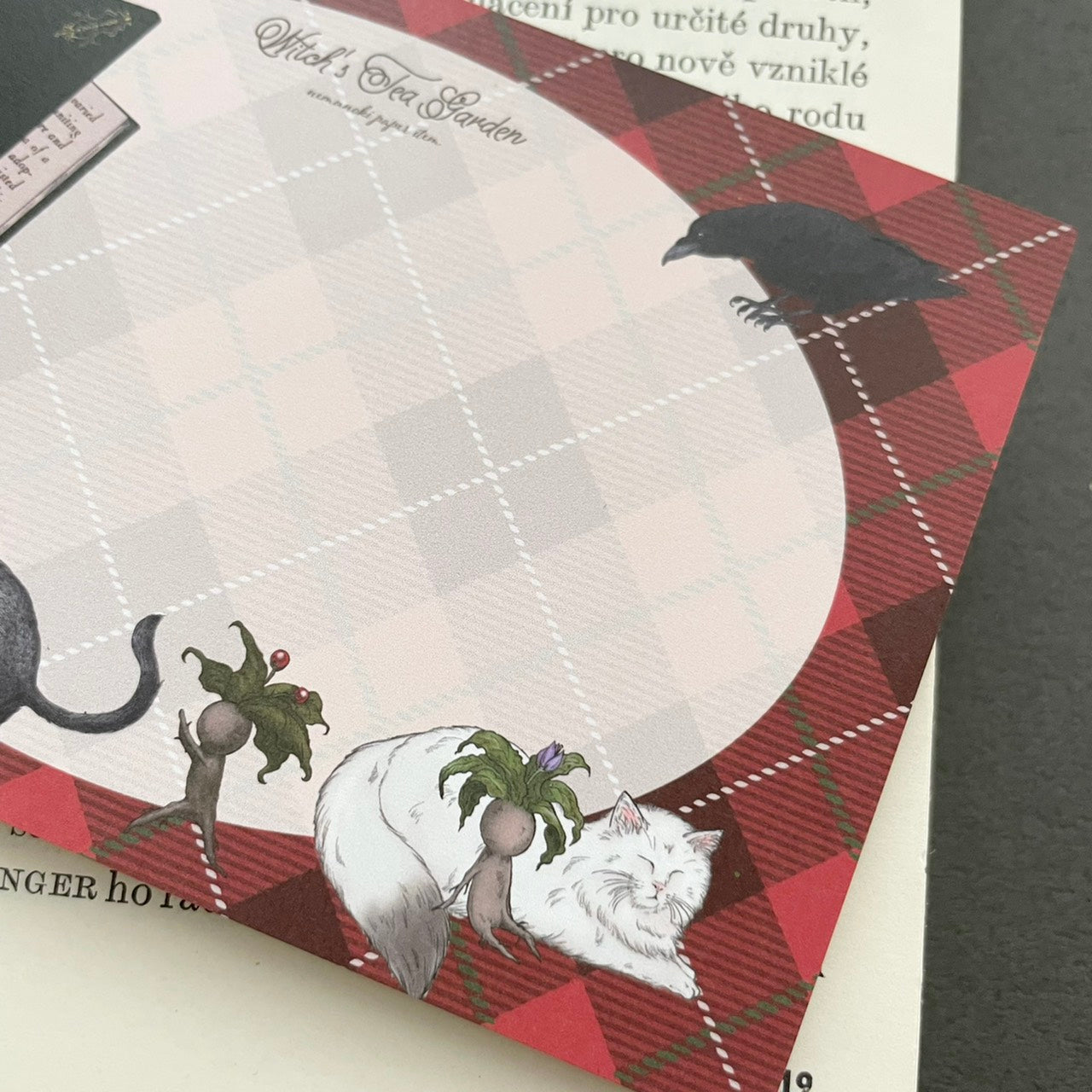 魔女の庭 タータンチェックメモ