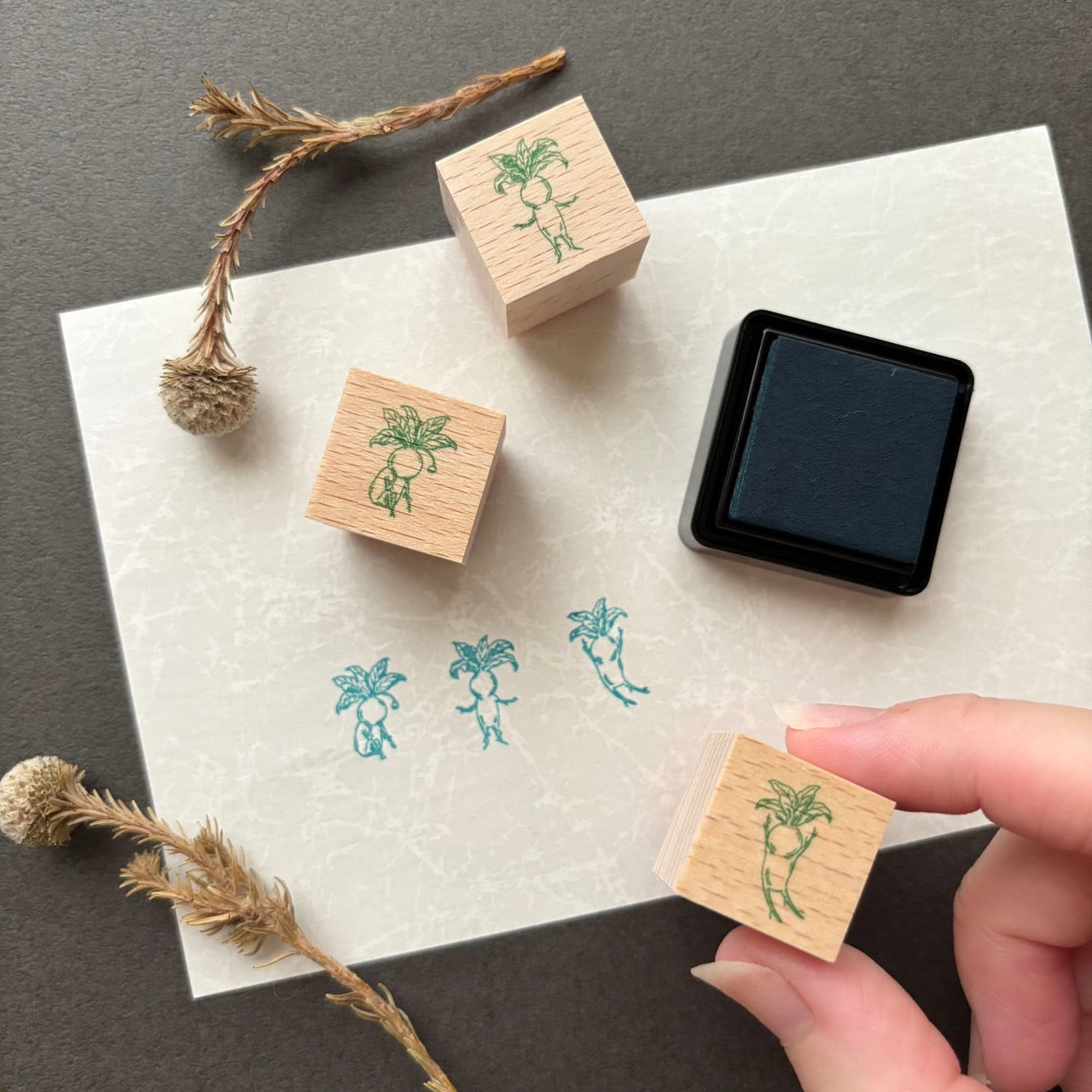 マンドラゴラズ ウッドマウントスタンプセット:B