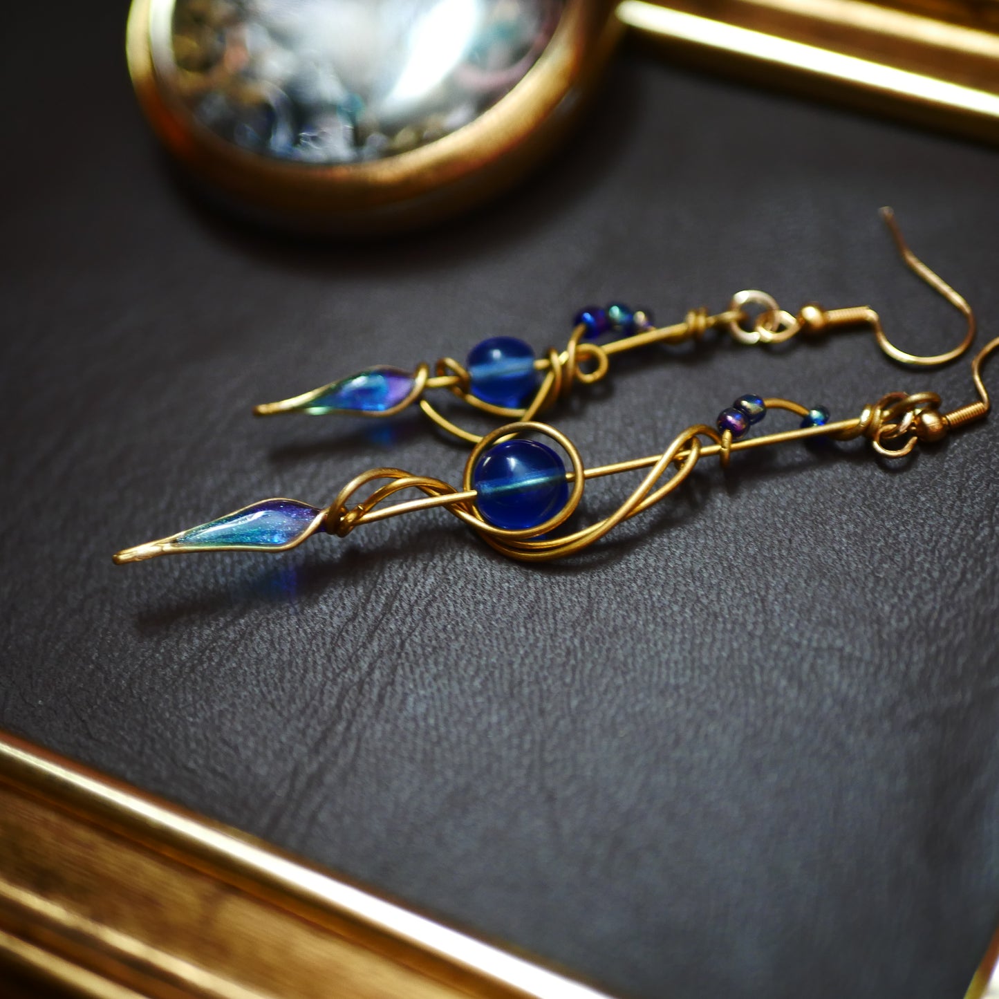 蒼い時計の針 ピアス