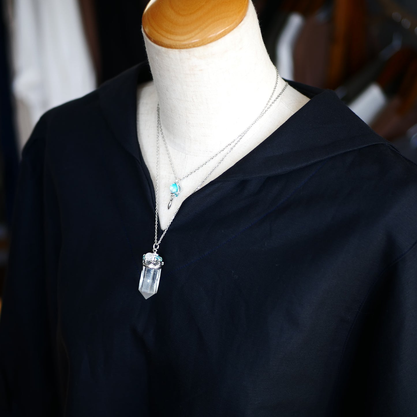 ストームグラス ネックレス「雪の魔法」Aセット 期間限定販売