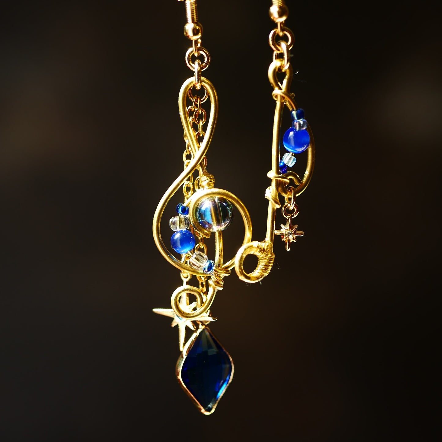 「starry melody」 耳飾り