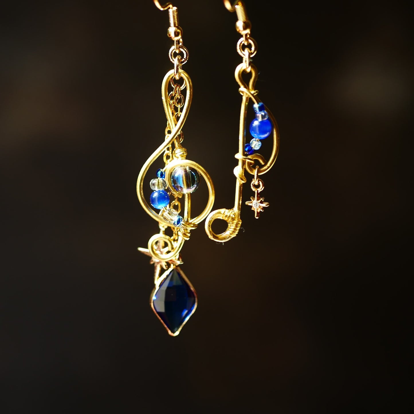 「starry melody」 耳飾り