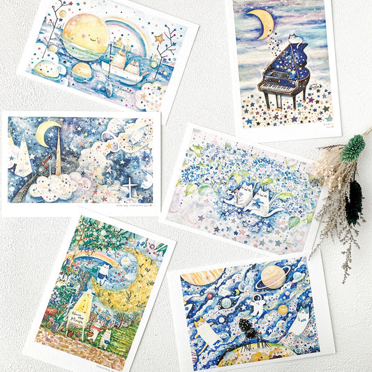 Lu*nyan ポストカード・Watercolor