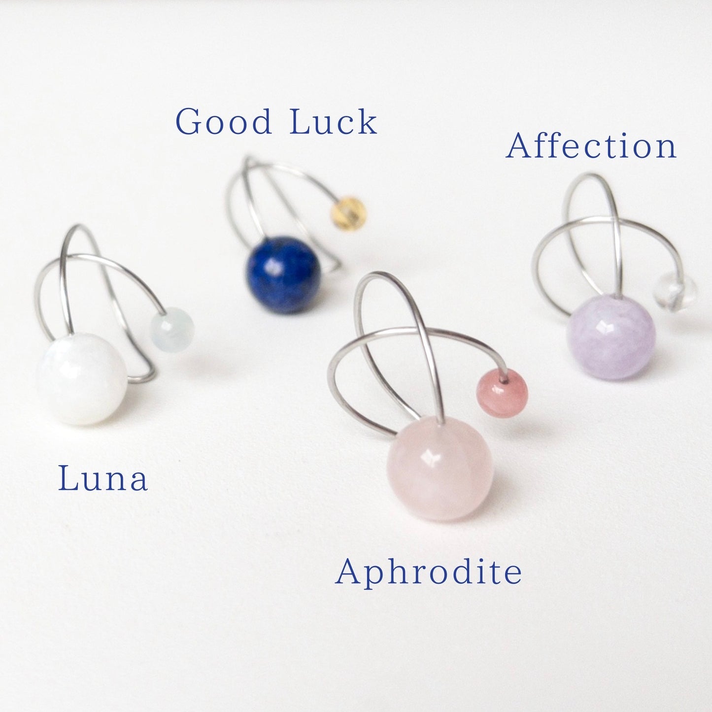 天然石イヤーカフPlanet Petite Luxe「Luna」