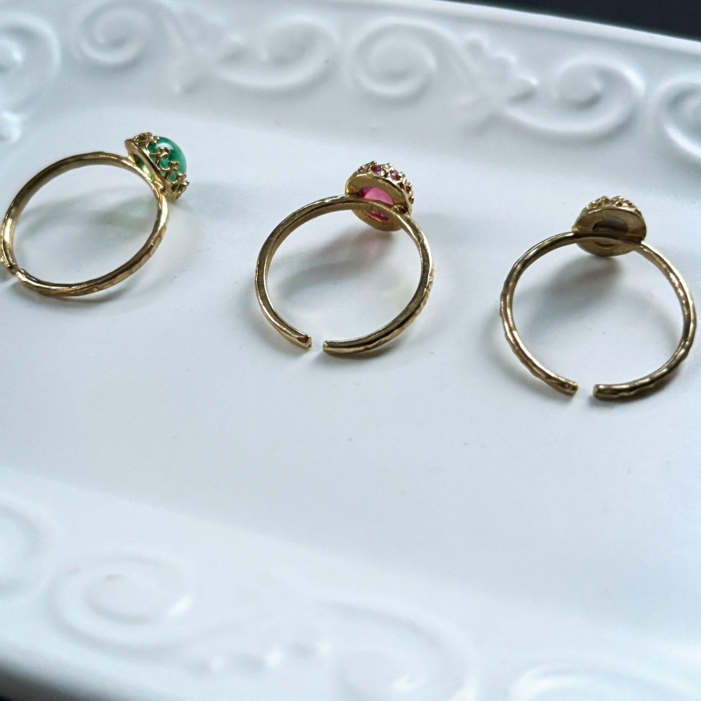 妖精の棲む森で見つけた宝石リング Sサイズ・ライトカラー