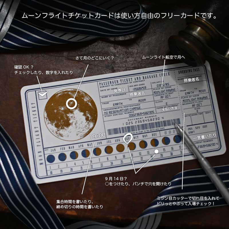 ムーンフライトチケットカード
