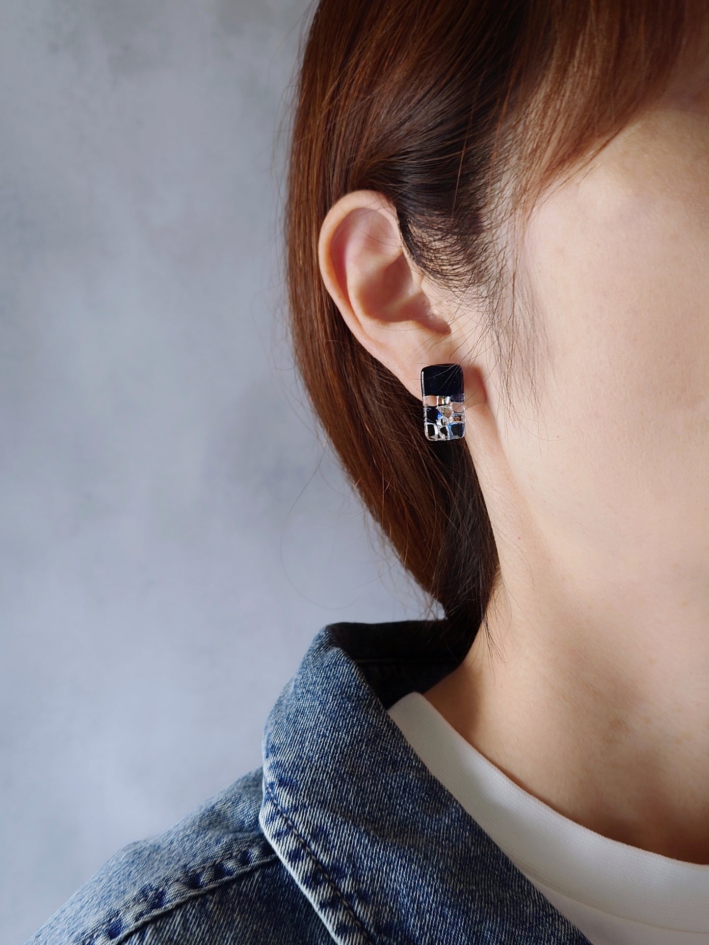 『夜空』キラキラガラスのピアス / イヤリング