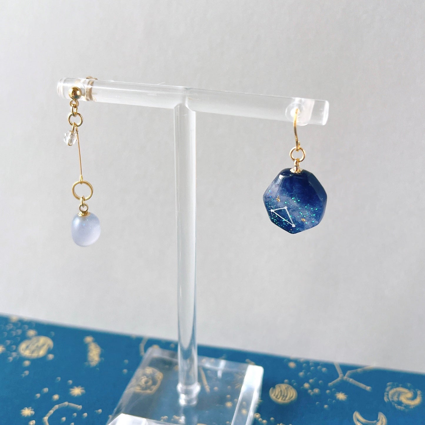 夏の夜空と天の川 ピアス・イヤリング