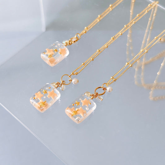 星が流れる空 ネックレス