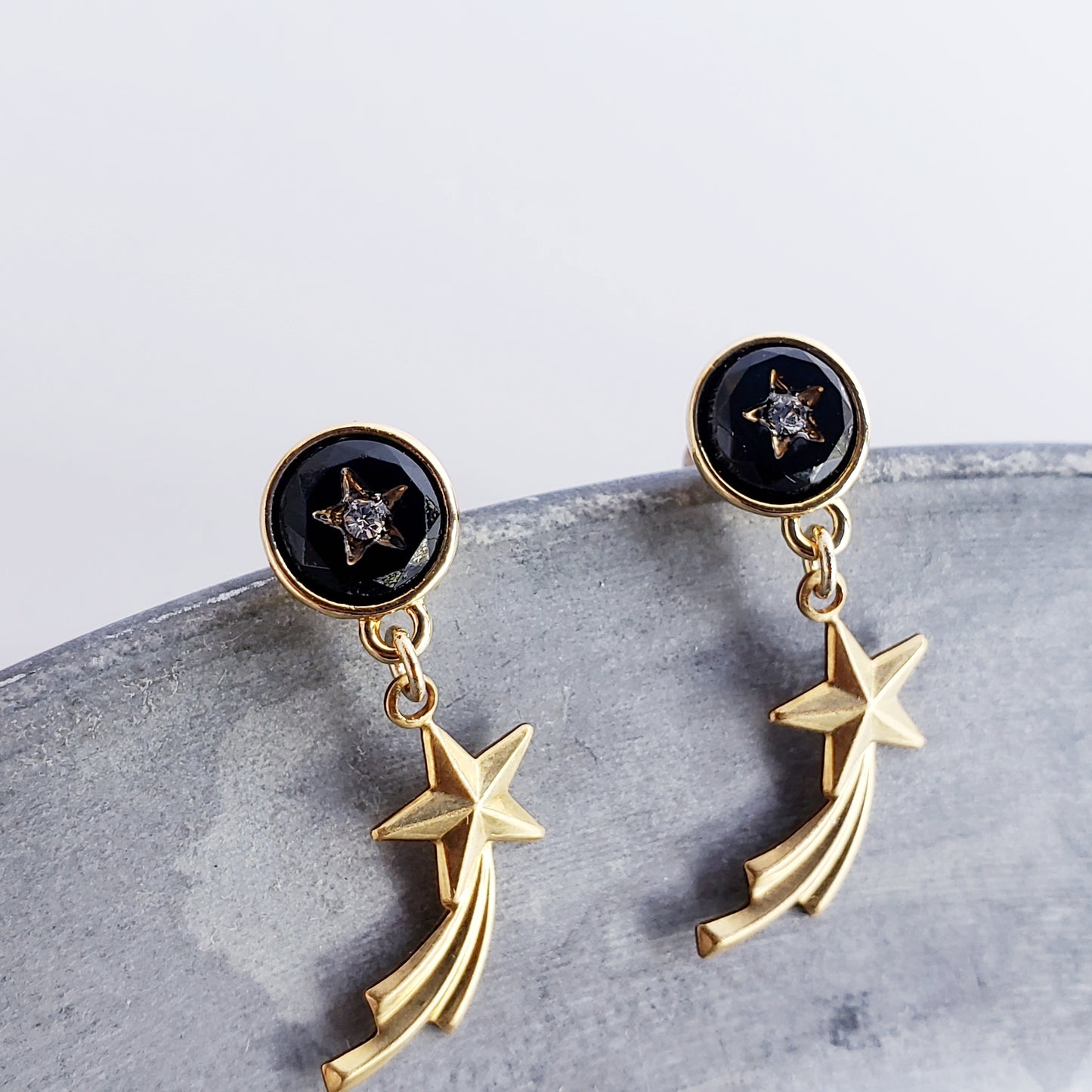 星明かりと流れ星のピアス/イヤリング