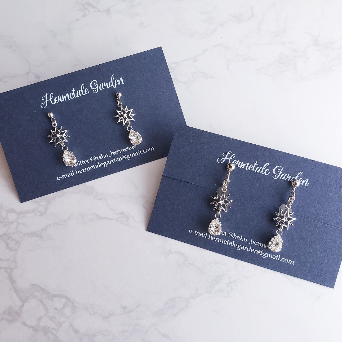 【冬限定カラー】星雫のネックレス/ピアス/イヤリング