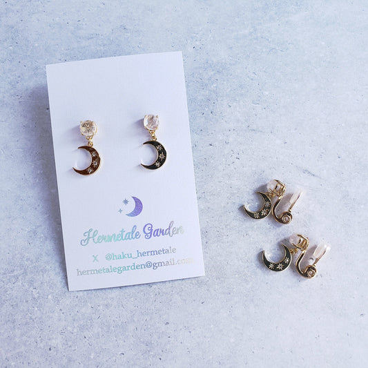 月のおくりものピアス/イヤリング
