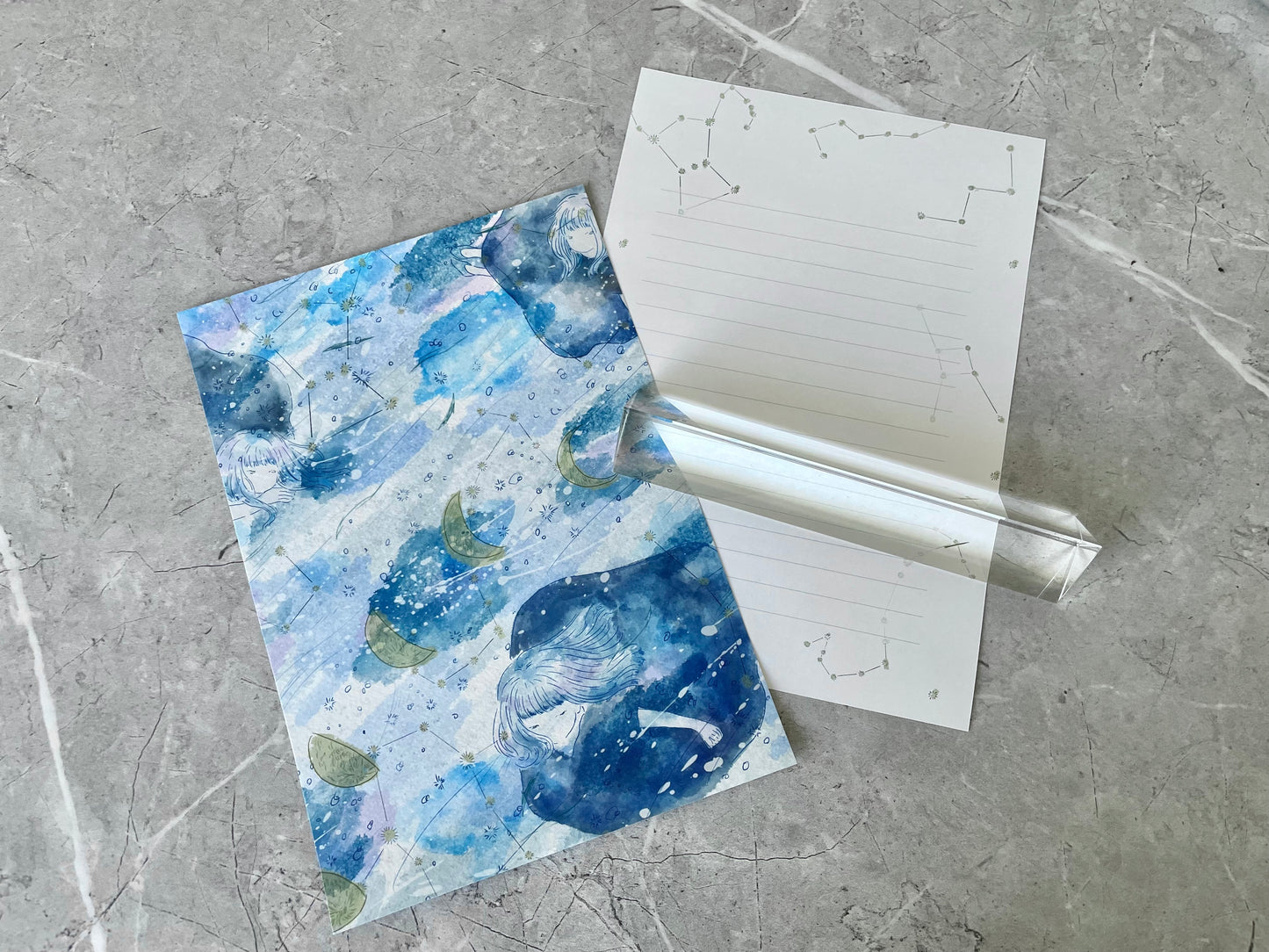 景色を贈るレターセット【moon phase】