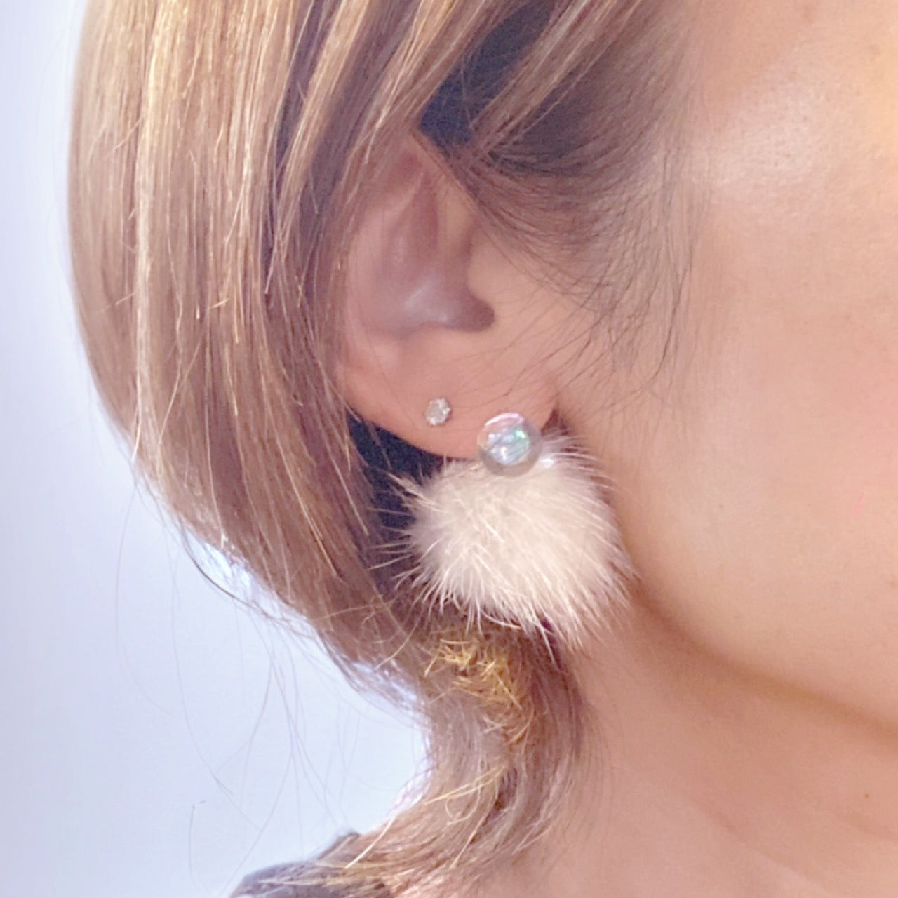 【冬限定】地球 -Star Blue- / オパールピアス /‐Fur‐