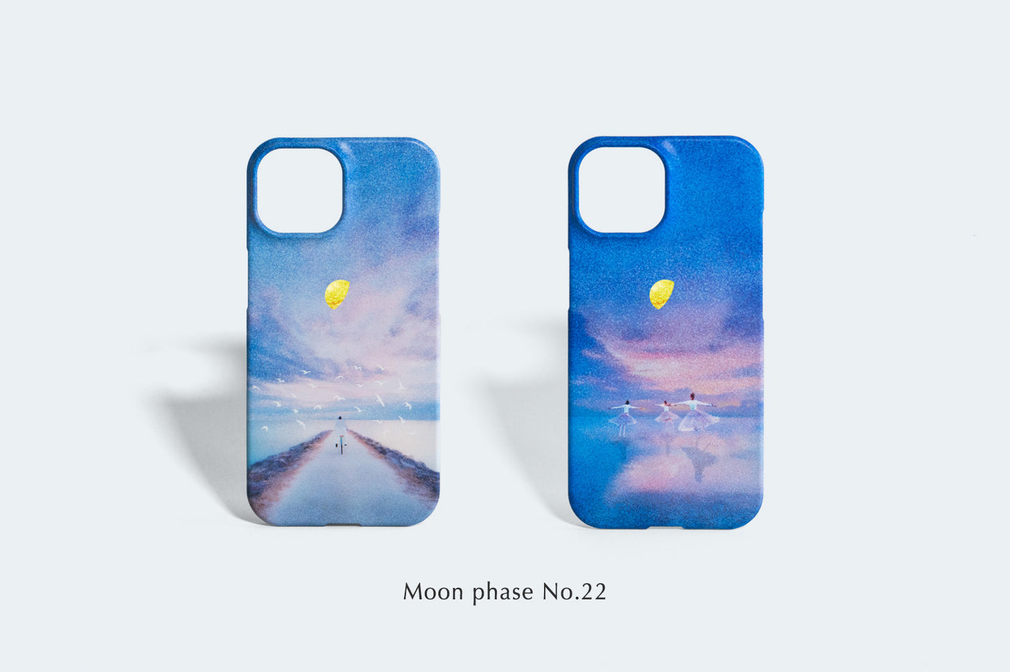 【My Moon】夜明けの桟橋・月あかりの下で踊る少女を描いたiPhoneCase