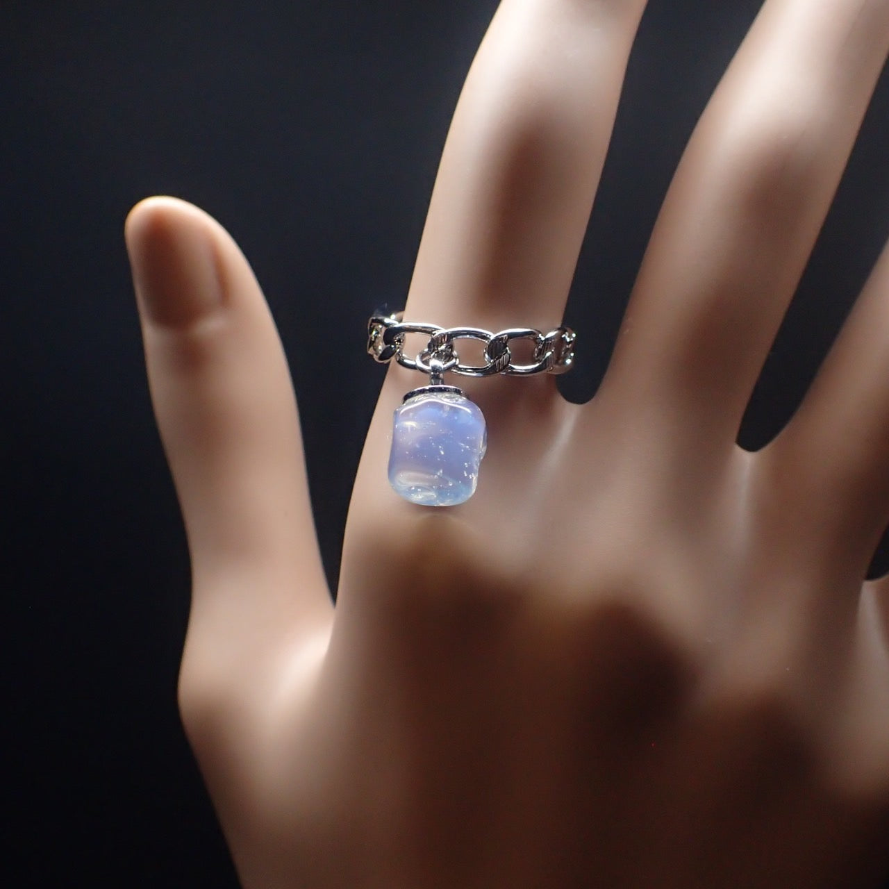 「氷星」ガラスリングカフ