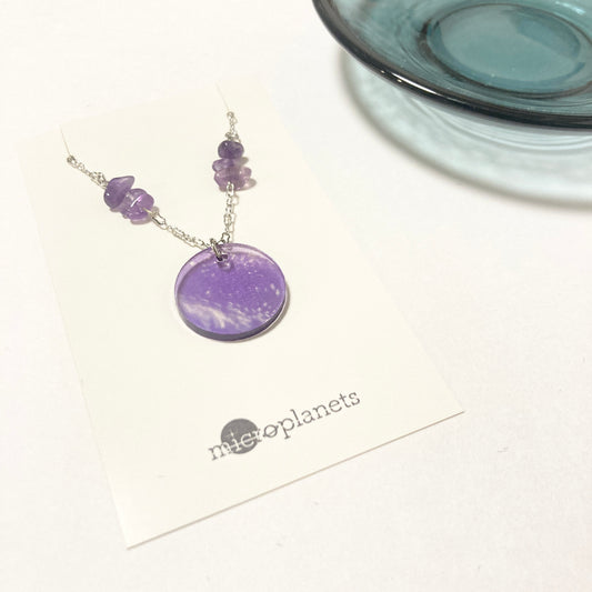 「アネモネの宇宙」ネックレス