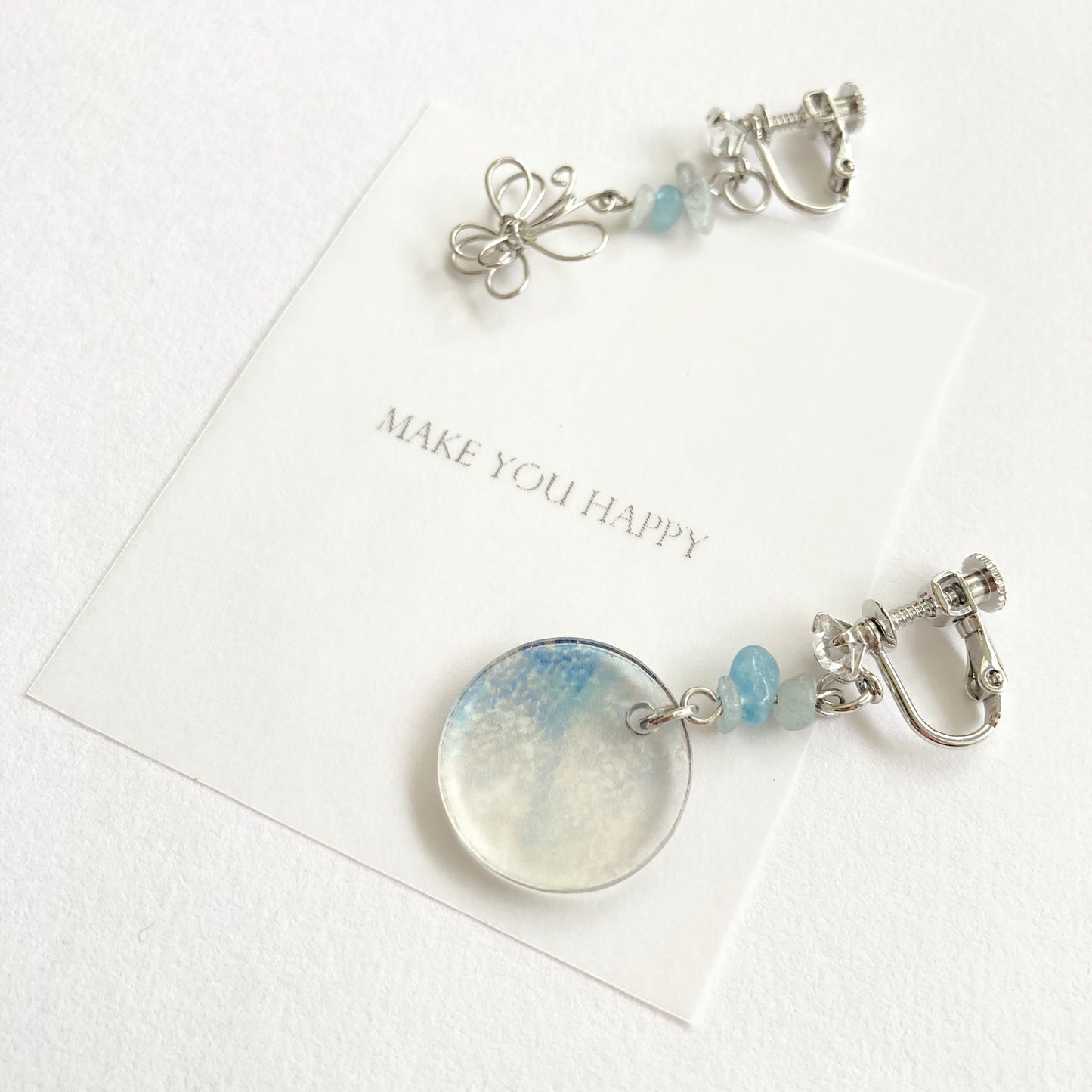 ちょっと贅沢なピアス/イヤリング「HAPPINESS」