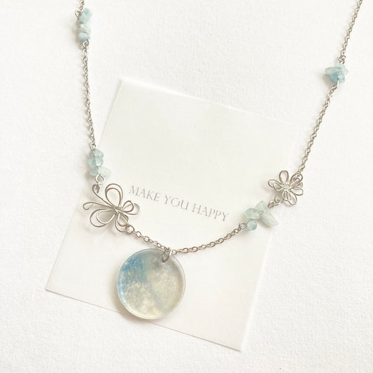 ちょっと贅沢なネックレス「HAPPINESS」