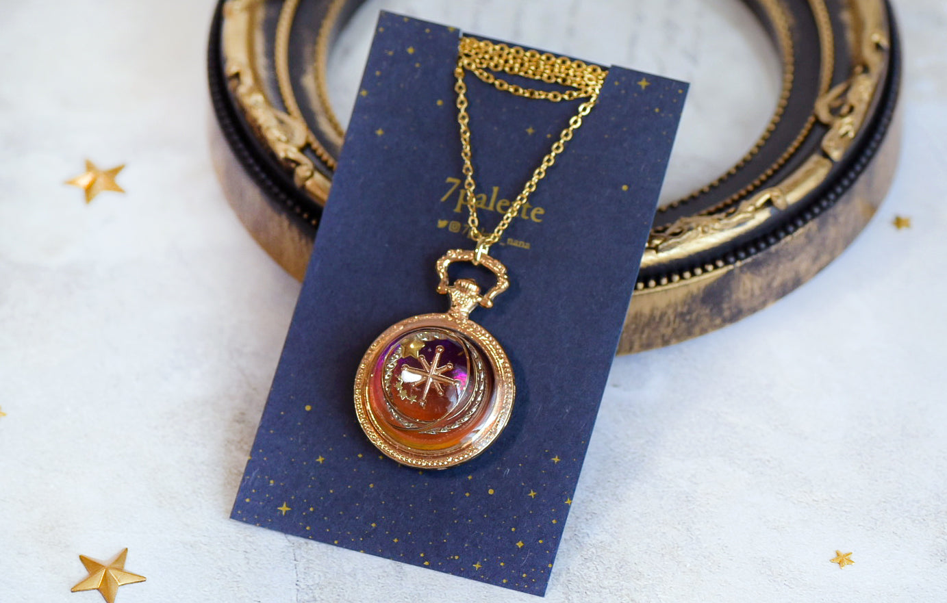 惑星ネックレス(夕焼け)