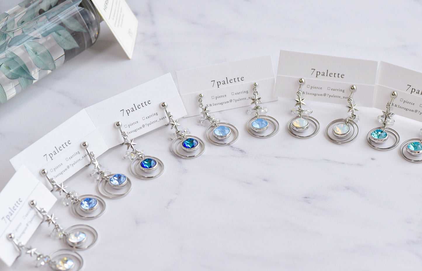 planet pierced&earring(silver)