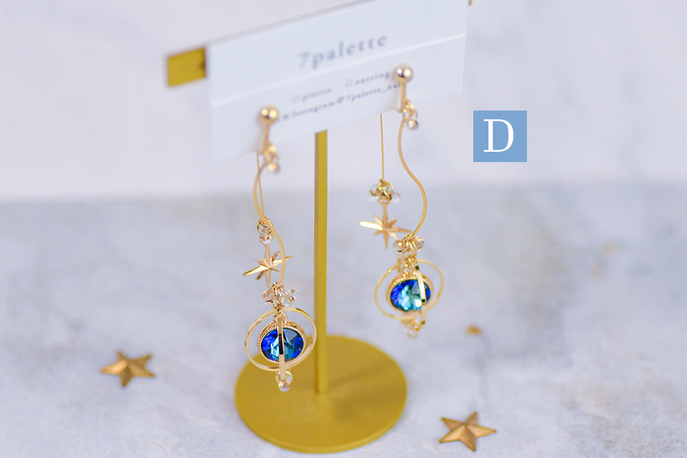 planet pierced&earring Iong.ver(gold)