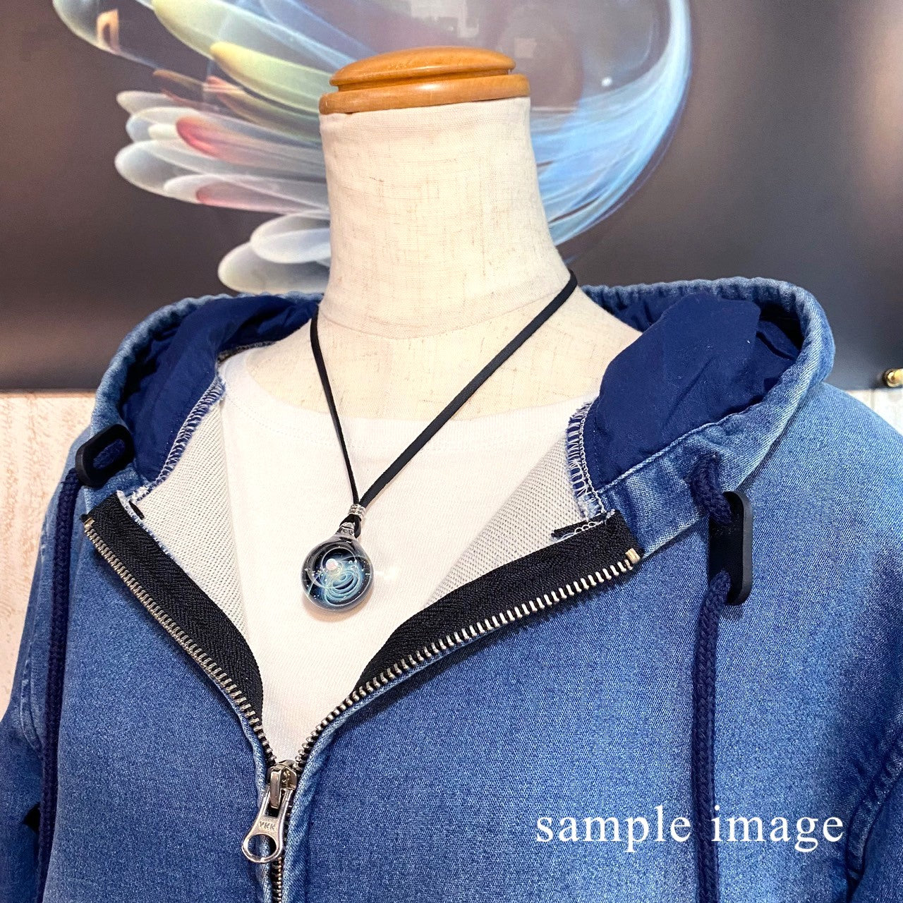 「スターダスト」ガラスペンダント‐M -