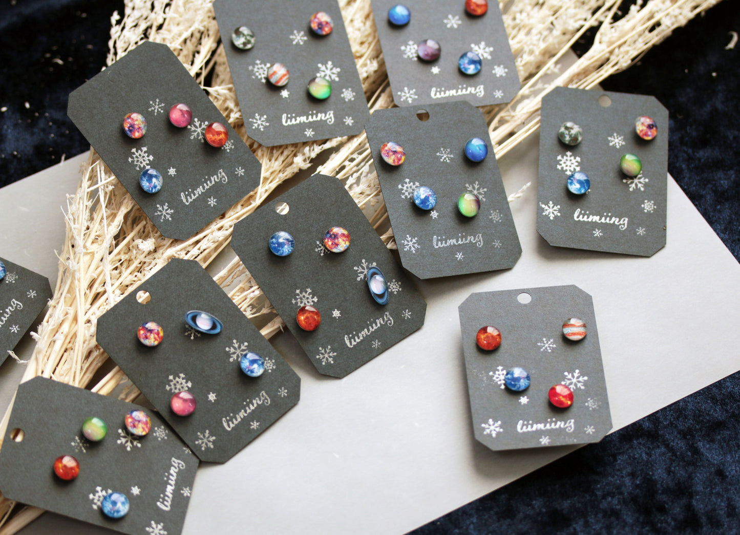 太陽系のピアス・イヤリング(全11種セット)