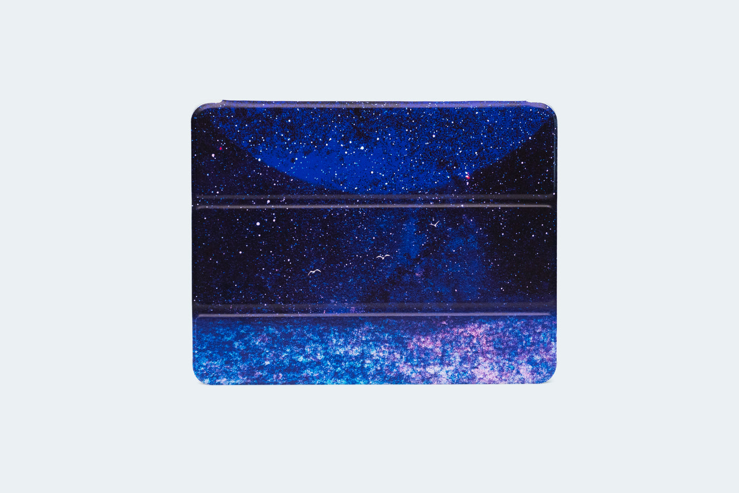 【iPadケース】夜空に輝くネモフィラを描いた、iPadケース