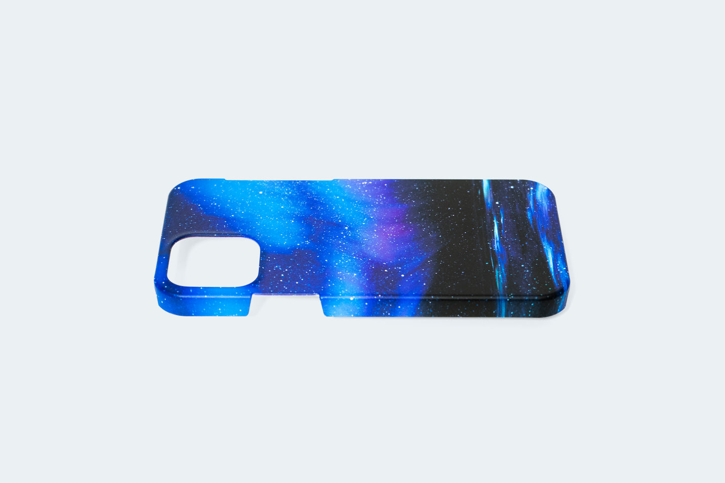 【スマホケース】オーロラを描いた、スマホケース